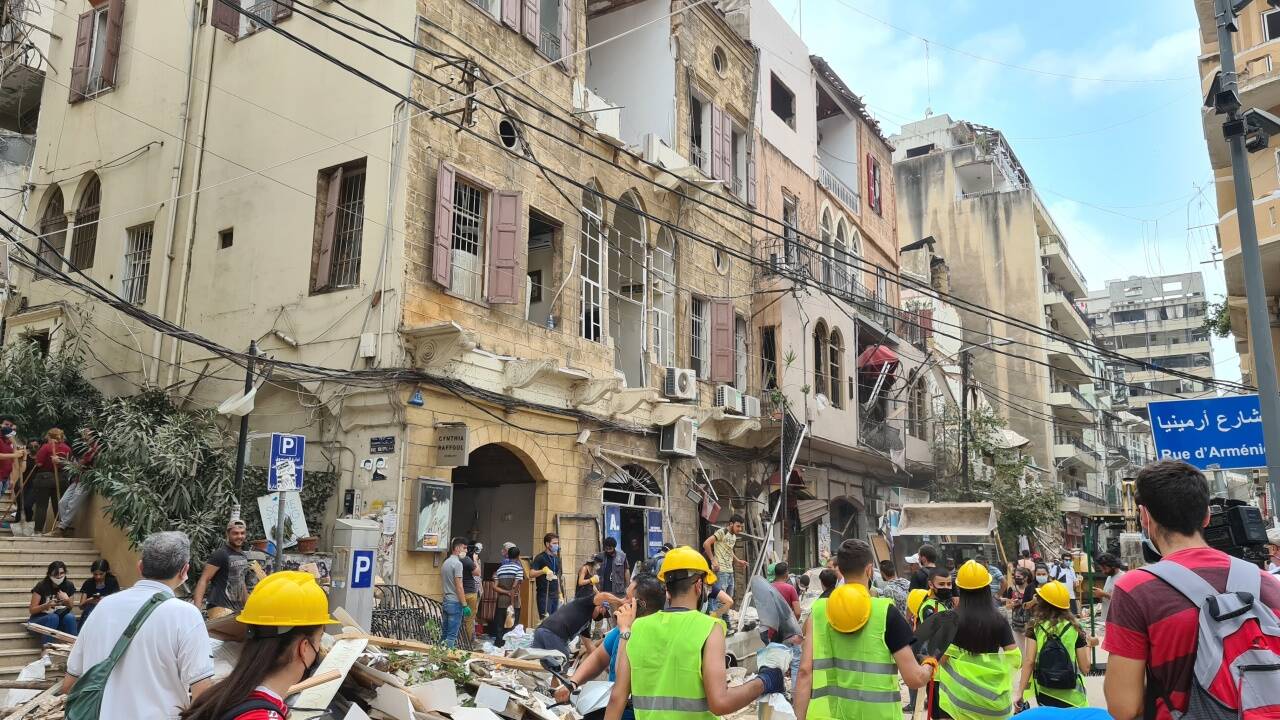 Der Wiederaufbau läuft auf Hochtouren.  