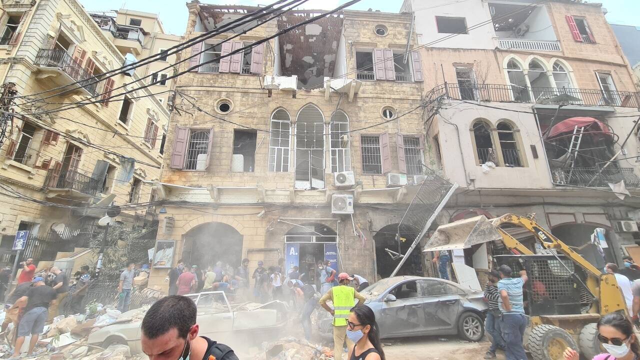 Der Wiederaufbau läuft auf Hochtouren.  