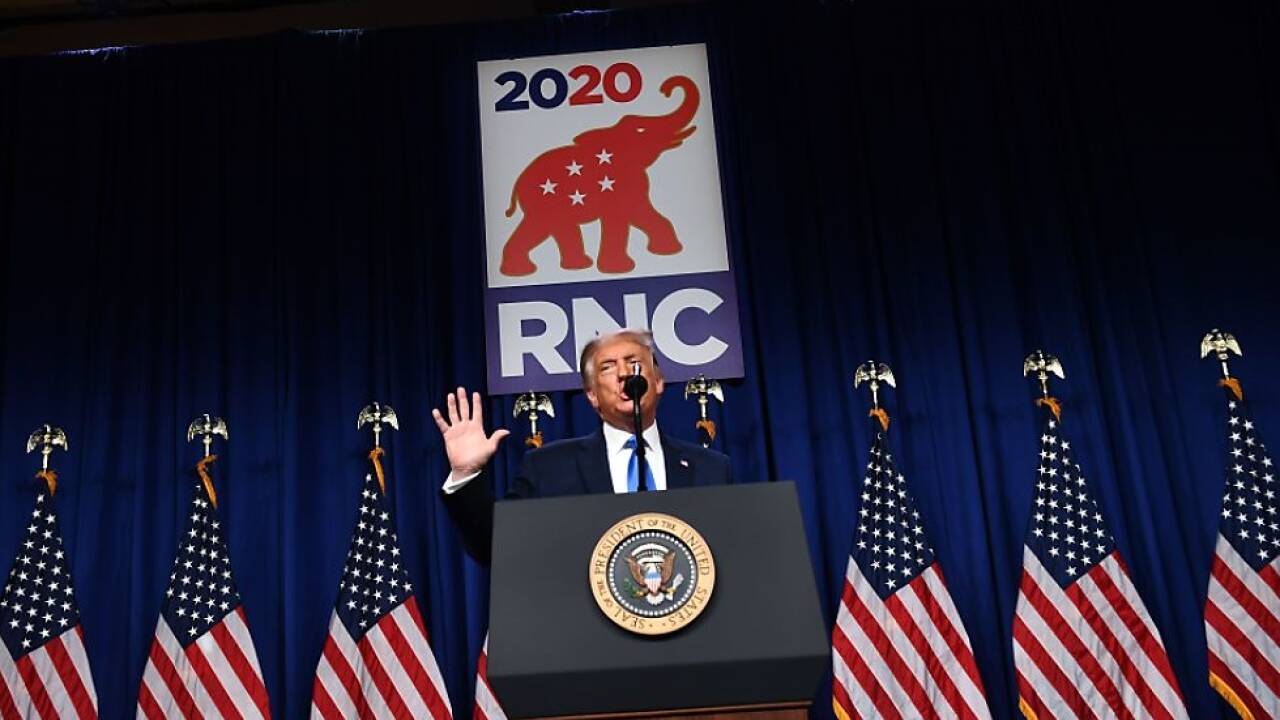 Sein Gegner bei den Wahlen am 3. November ist der Demokrat Joe Biden 