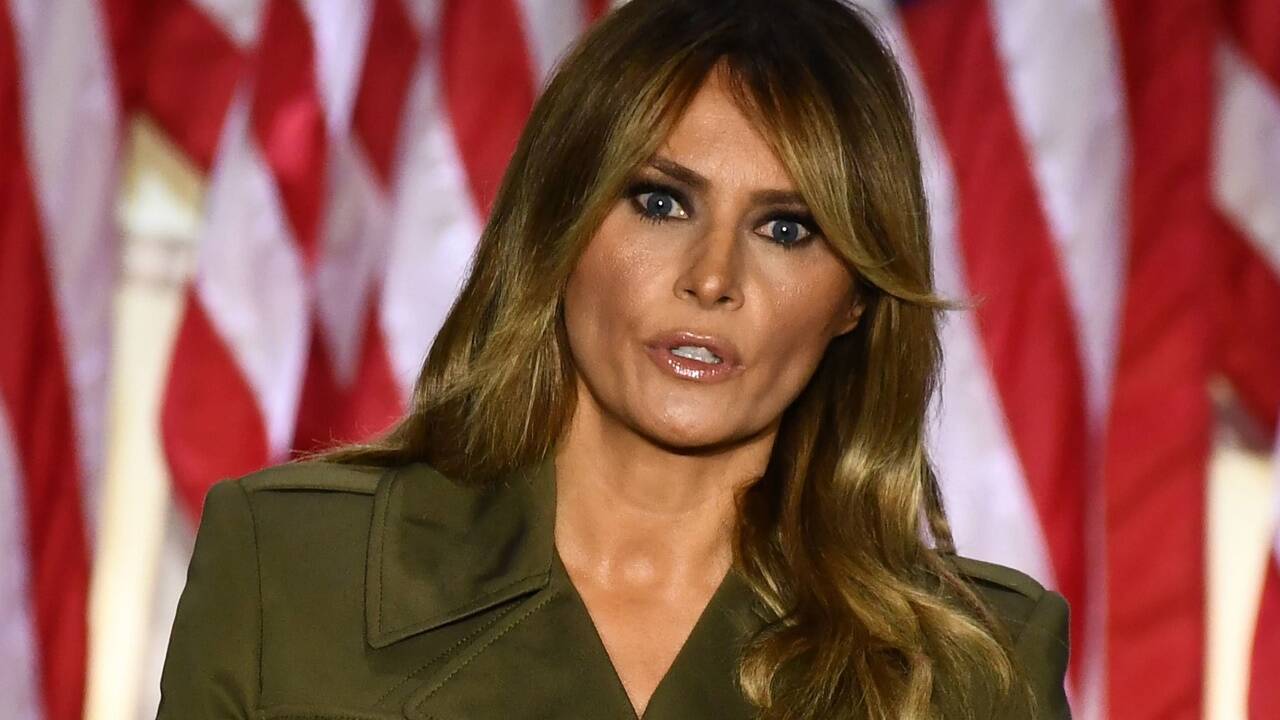 Die First Lady sprach vom Rosengarten des Weißen Hauses aus auf dem virtuellen Parteitag der Republikaner. 