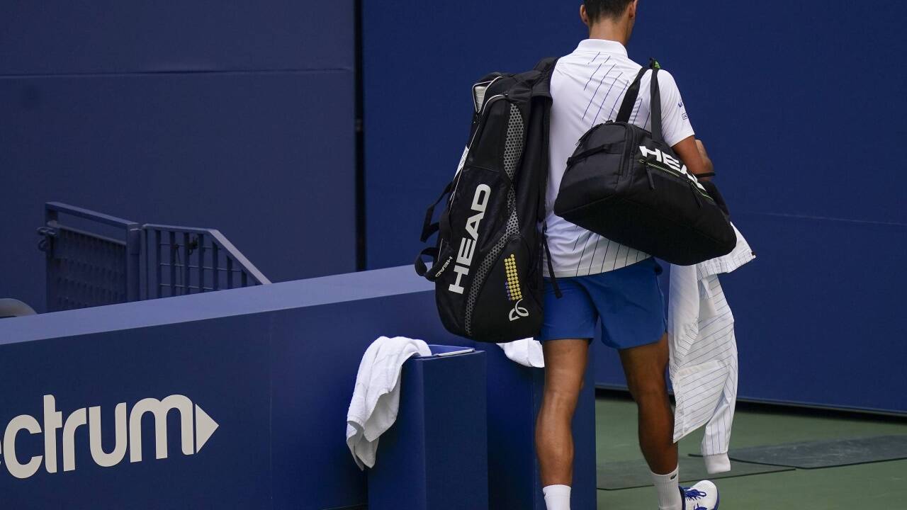 Unrühmlicher Abgang: Novak Djokovic. Unrühmlicher Abgang: Novak Djokovic.