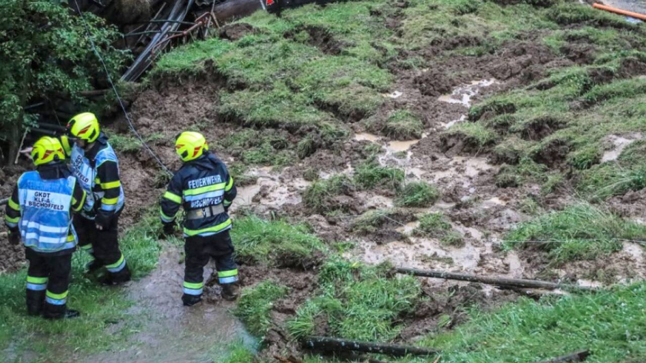 Überflutungen und Hangrutschungen in der Obersteiermark 