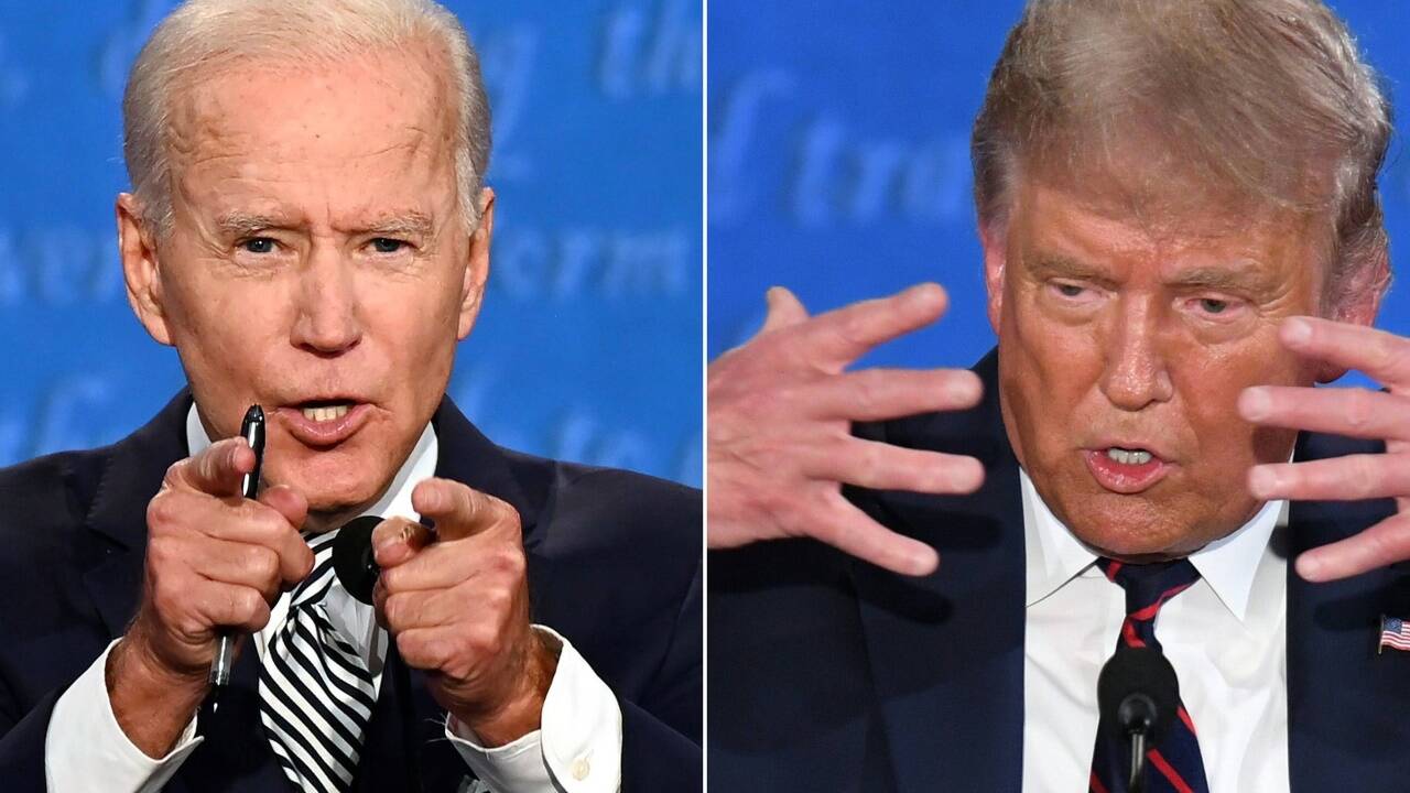 Große Gesten – die TV-Debatte zwischen Amtsinhaber Donald Trump und Herausforderer Joe Biden. 