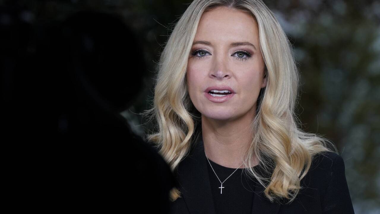Positiv: Kayleigh McEnany – hier am 4. Oktober 2020 in Washington. 