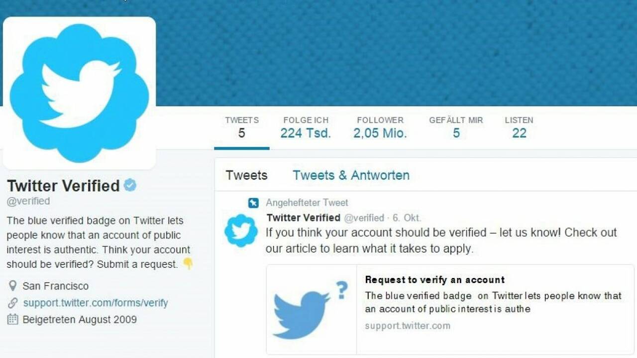 So wird das Twitter-Konto aufgewertet