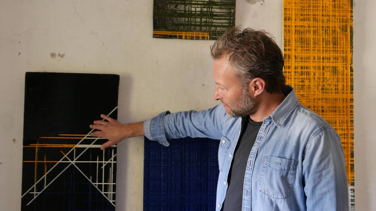 Alexander Steinwendtner in seinem Atelier in der Alten Schmiede.  
