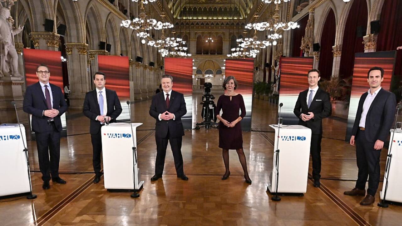 Letzte ORF-'Elefantenrunde' vor der Wien-Wahl 