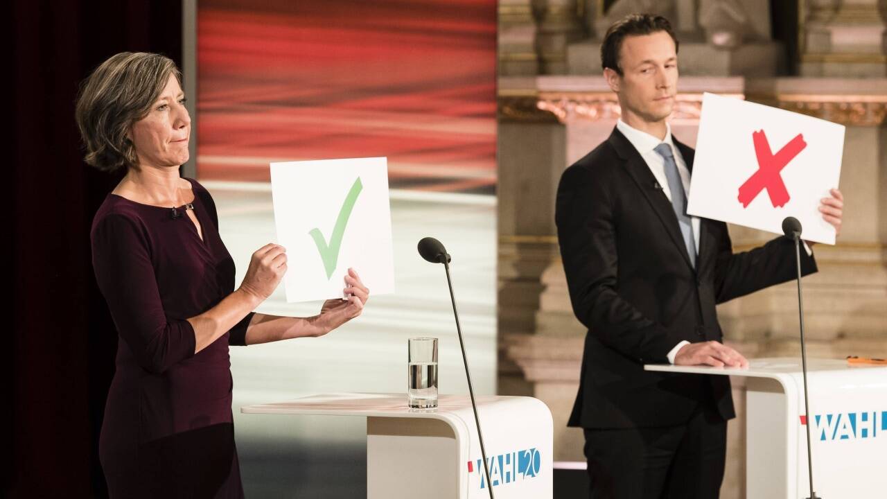 Birgit Hebein und Gernot Blümel bringen sich als Koalitionspartner in Position. Wer hat die größeren Chancen? 