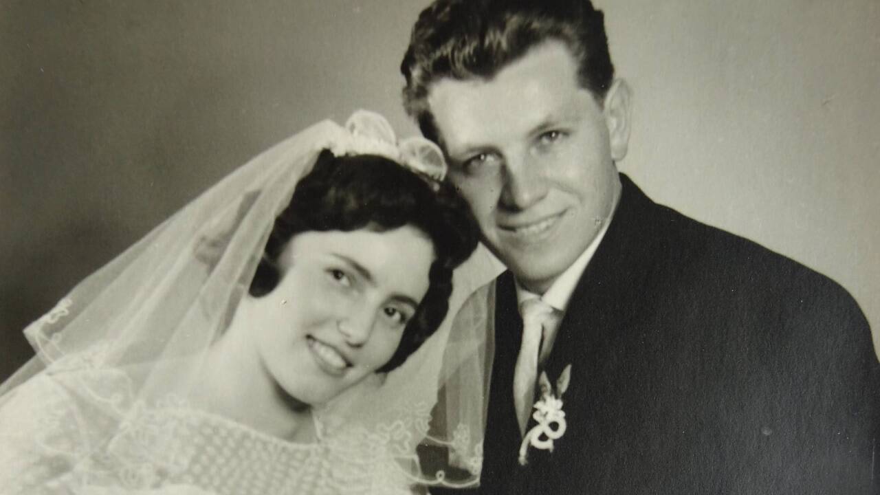 Bei der Hochzeit vor 60 Jahren: Sonja und Walter Reifmüller, seines Zeichens Altbürgermeister und Ehrenbürger von Mittersill. 