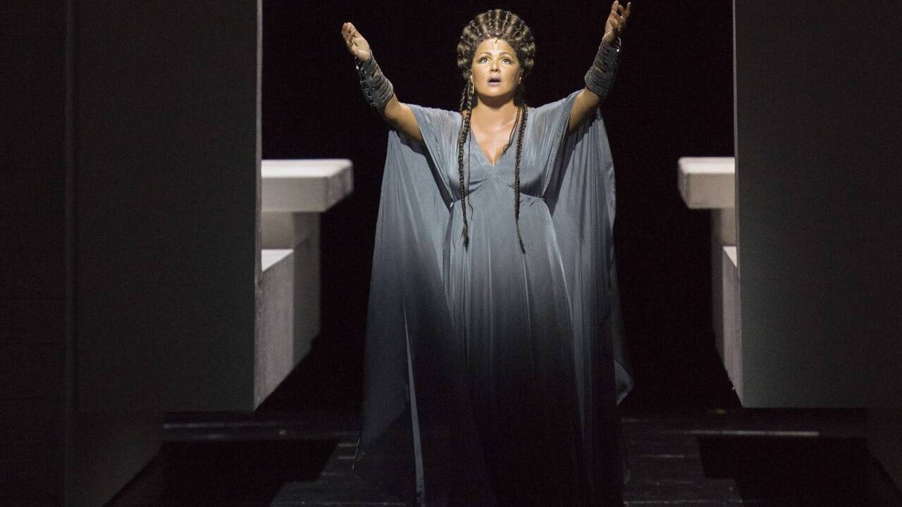 Anna Netrebko in der Salzburger „Aida“ aus dem Jahr 2017. 