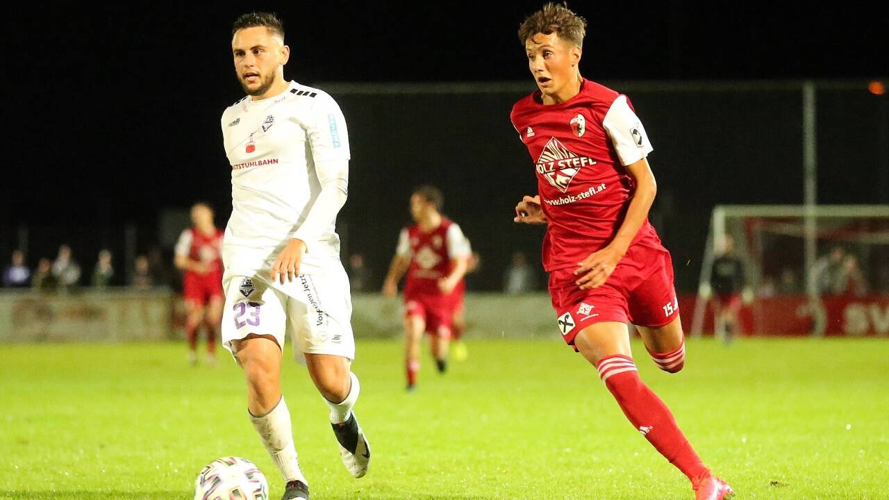 Geht es nach der Konkurrenz, dann sollen Kuchl (Youngster Yannic Fötschl/r.) und die Austria (Umberto Gruber) Salzburg im Frühjahr in der Westliga vertreten.  Geht es nach der Konkurrenz, dann sollen Kuchl (Youngster Yannic Fötschl/r.) und die Austria (Umberto Gruber) Salzburg im Frühjahr in der Westliga vertreten.