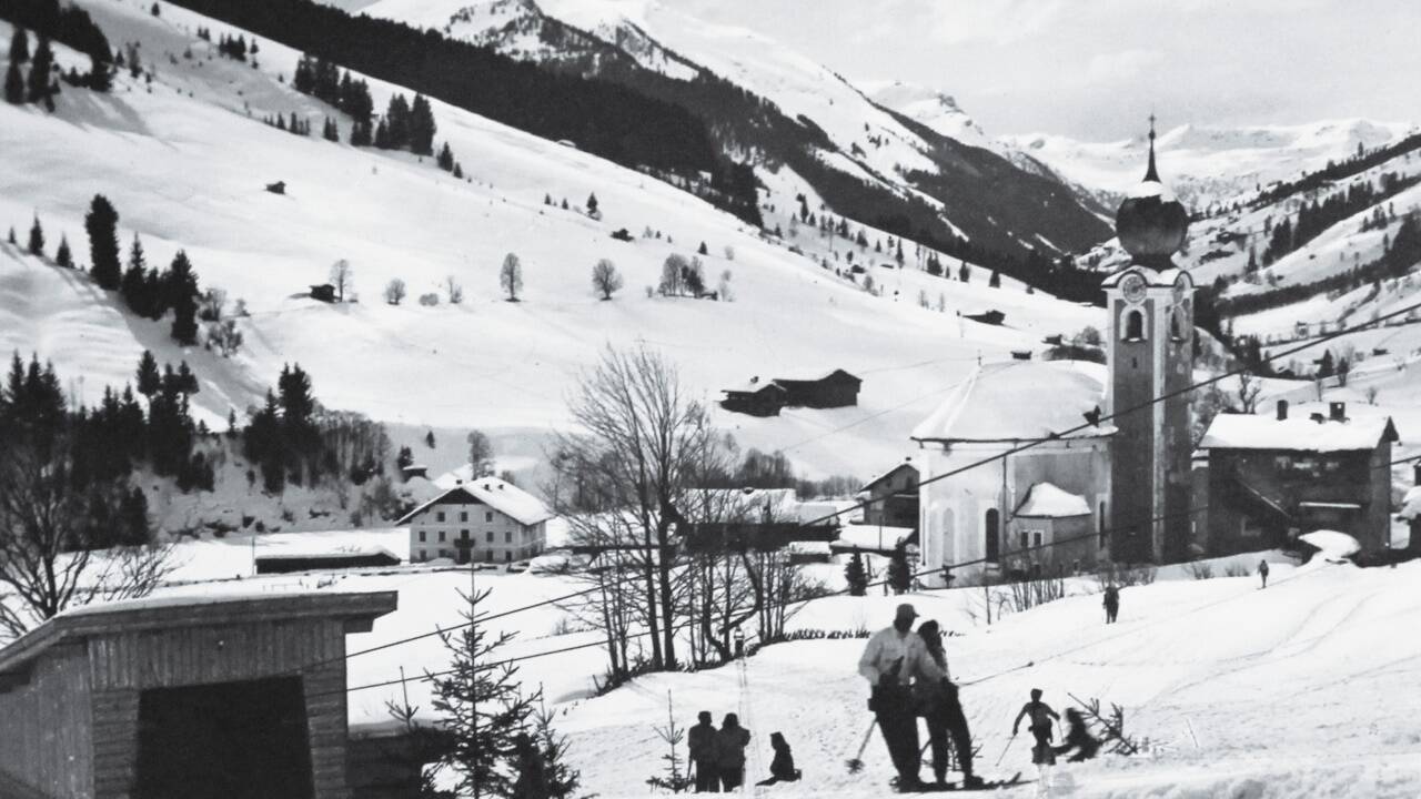 1946 ging in Saalbach der erste Lift in Betrieb.  