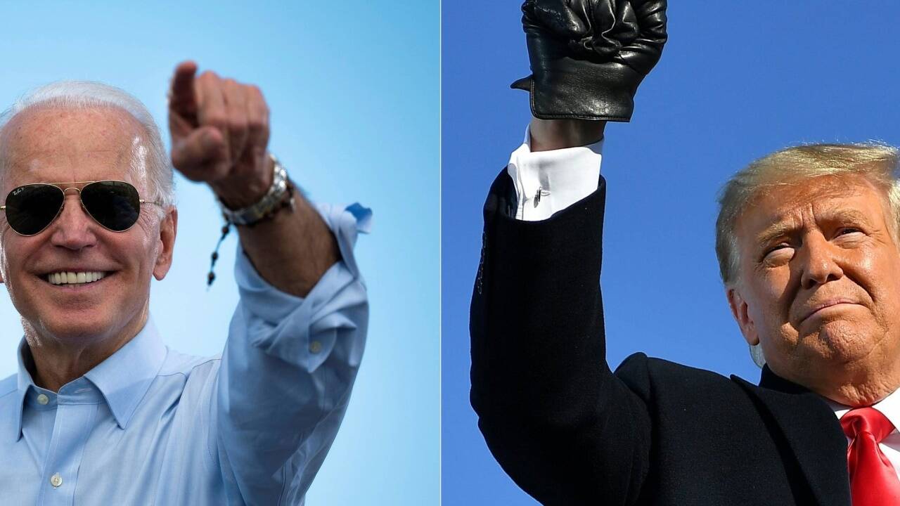 Bleibt Donald Trump im Amt? Oder zieht Joe Biden ins Weiße Haus ein? 