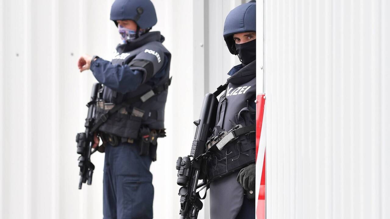 Auch das Bundeskanzleramt stand am Dienstagvormittag unter erhöhtem Schutz.  