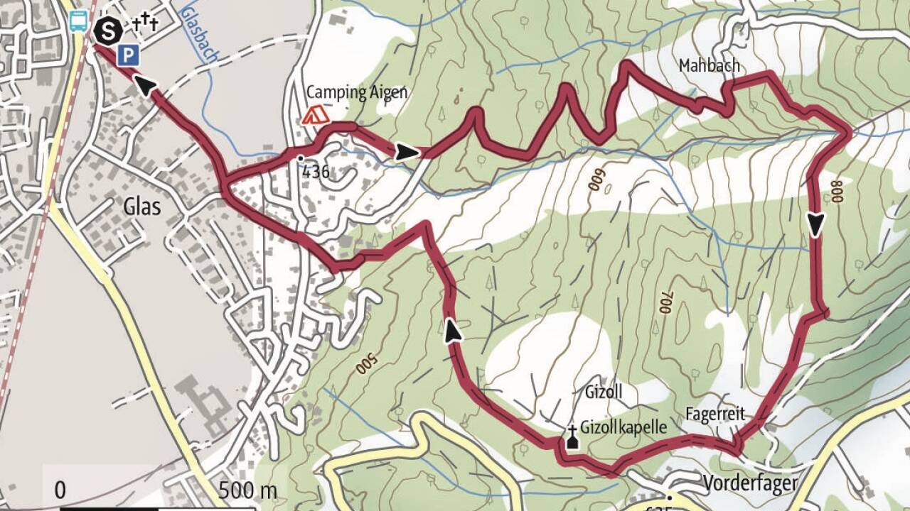 Wie es sich für das Villenviertel Aigen gehört: Die Runde über Mahbach und Gizoll führt zu exquisiten Orten. 