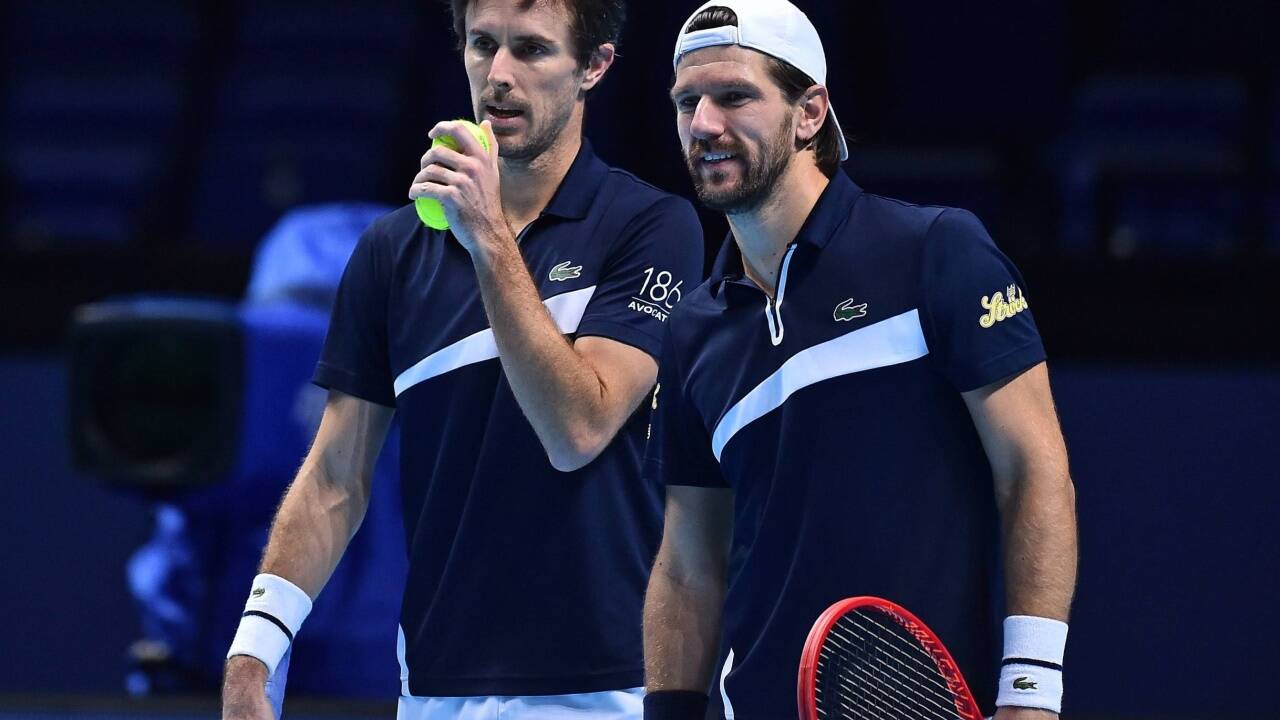 Mehrmals mit dem Rücken zur Wand und nun im Halbfinale: Edouard Roger-Vasselin und Jürgen Melzer. Mehrmals mit dem Rücken zur Wand und nun im Halbfinale: Edouard Roger-Vasselin und Jürgen Melzer.