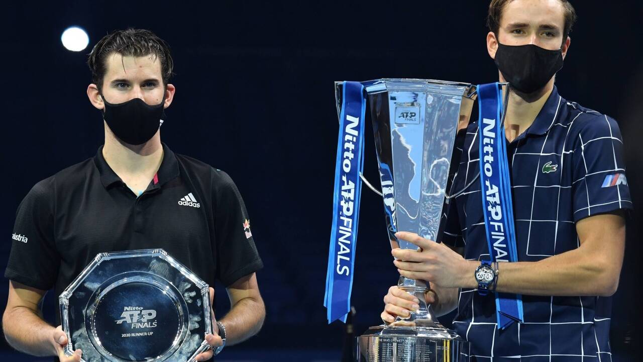 Dominic Thiem verlor im Finale gegen Daniil Medwedew in drei Sätzen. 