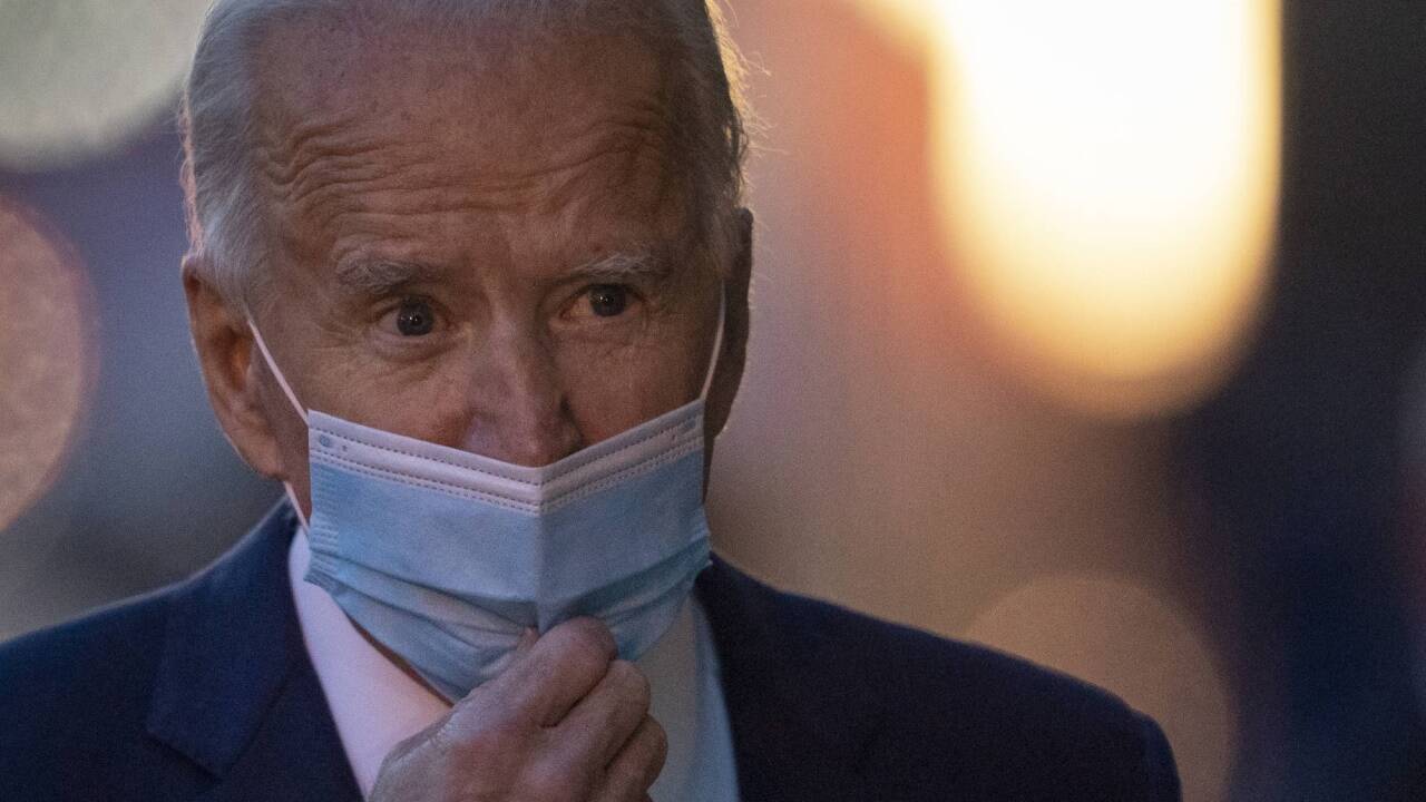 Wahlsieger Joe Biden am 24. November in Wilmington (Delaware). Wahlsieger Joe Biden am 24. November in Wilmington (Delaware).