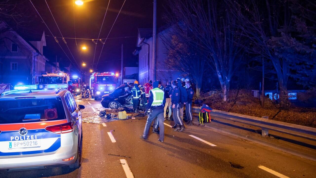 Übersichtsfoto der Unfallstelle. 