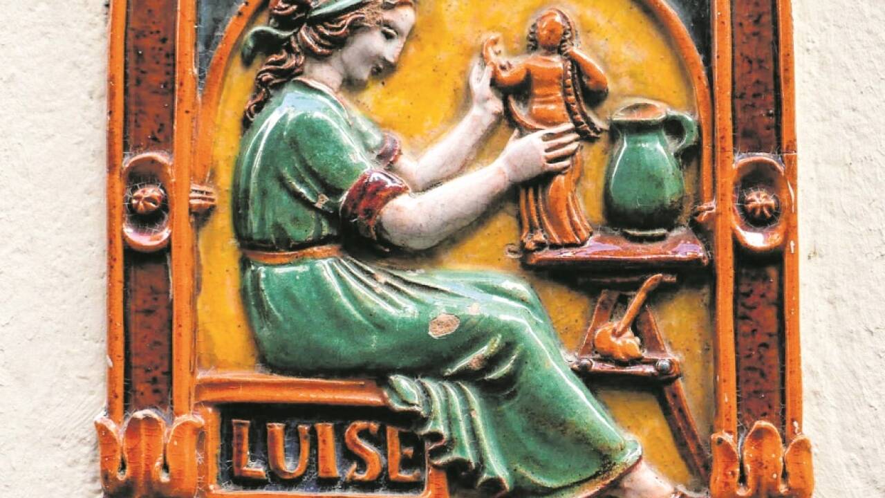 Das Werkstattzeichen von Luise Spannring.  