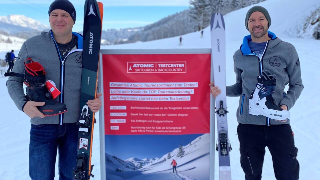 Rupert Silbergasser und Ernst Lackner haben umgedacht. Sie verleihen und verkaufen in Wagrain-Moadörfl Skitouren-Ausrüstung. Rupert Silbergasser und Ernst Lackner haben umgedacht. Sie verleihen und verkaufen in Wagrain-Moadörfl Skitouren-Ausrüstung.