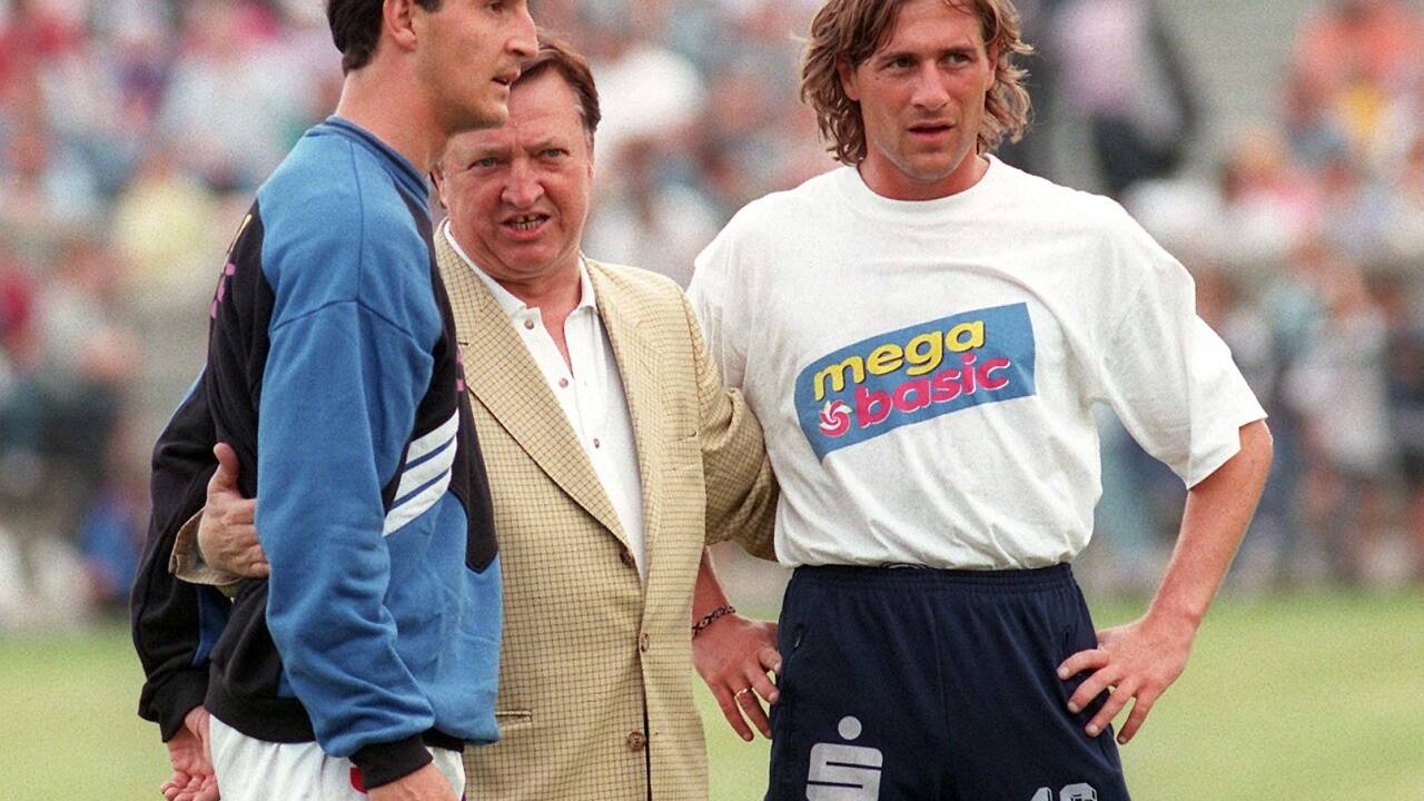 Mit Adi Hütter und Franz Aigner.  