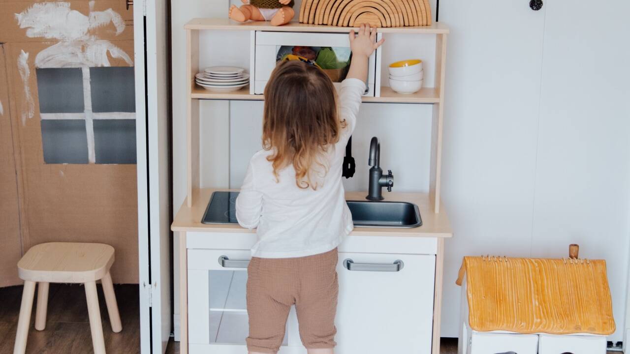 Das Kinderzimmer ist ein wahres Spieleparadies. 