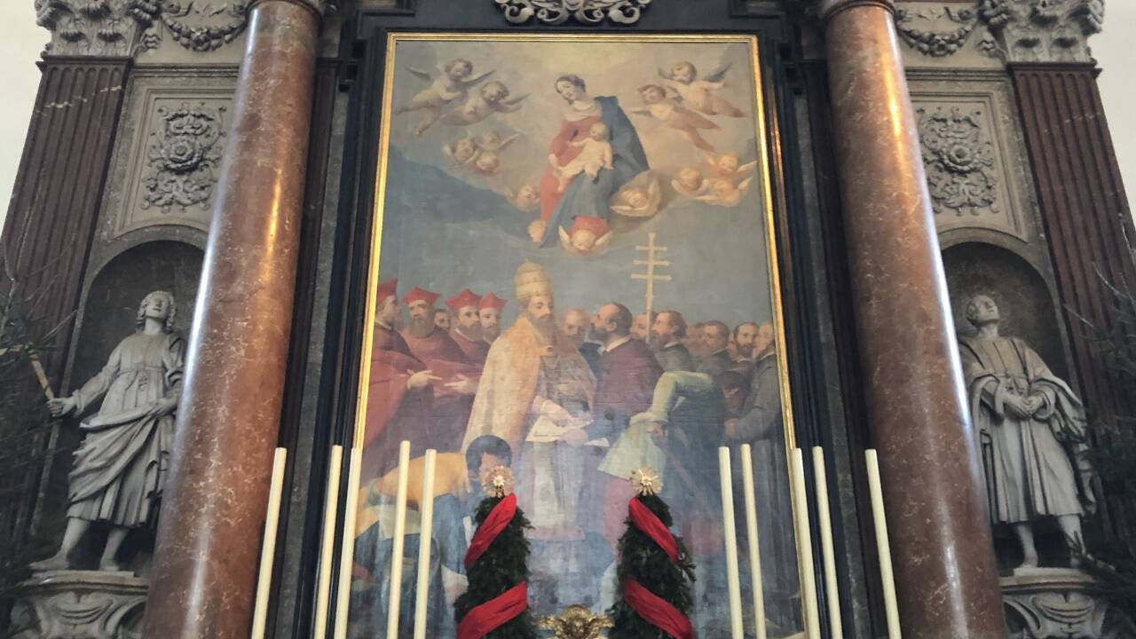 Der „Schneeherrenaltar“ im Salzburger Dom. Der „Schneeherrenaltar“ im Salzburger Dom.