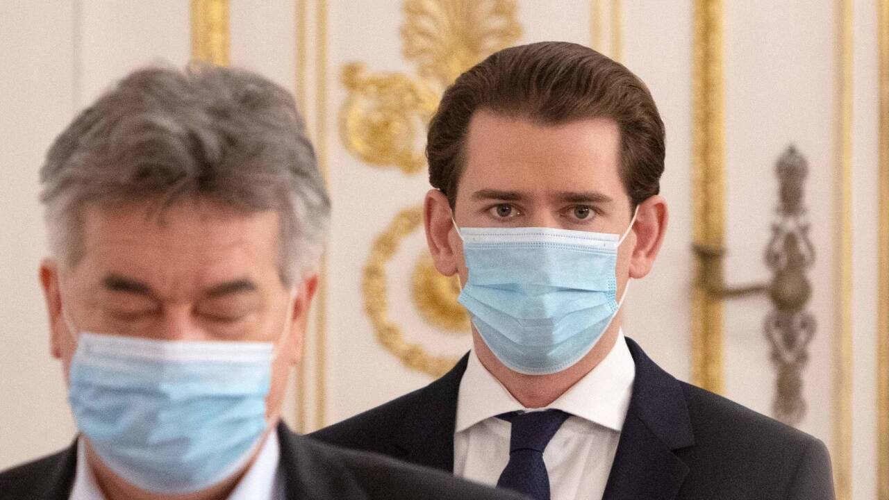 Vizekanzler Werner Kogler und Bundeskanzler Sebastian Kurz. Vizekanzler Werner Kogler und Bundeskanzler Sebastian Kurz.
