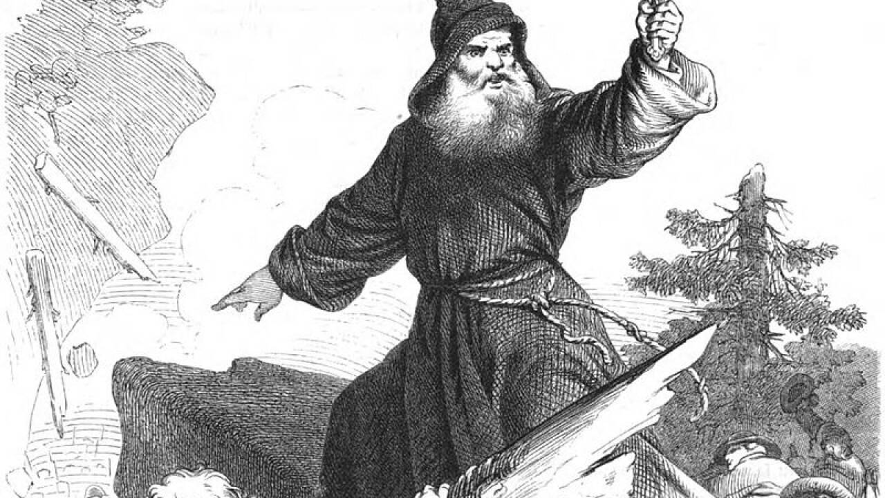 Joachim Haspinger in einer Illustration in der „Freya“. Joachim Haspinger in einer Illustration in der „Freya“.