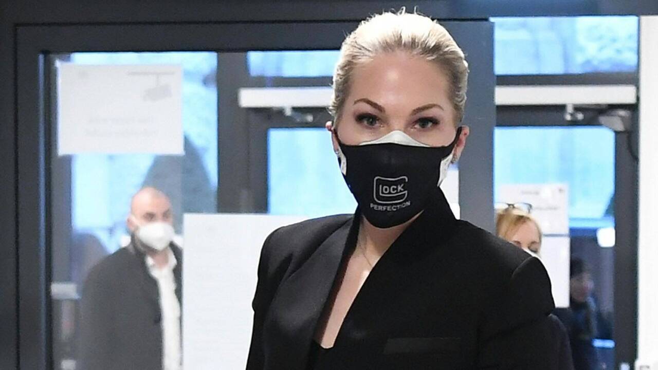 Kathrin Glock am Dienstag, 12. Jänner 2021, im Rahmen des Ibiza-U-Ausschusses im Camineum der Nationalbibliothek in Wien. 