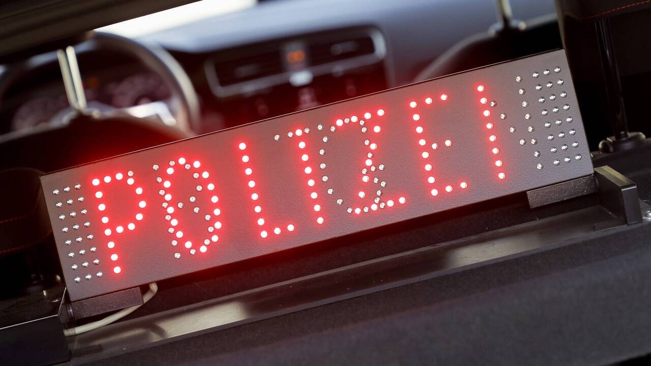 Die Zivilstreife der Landesverkehrsabteilung nahm die Verfolgung auf.  