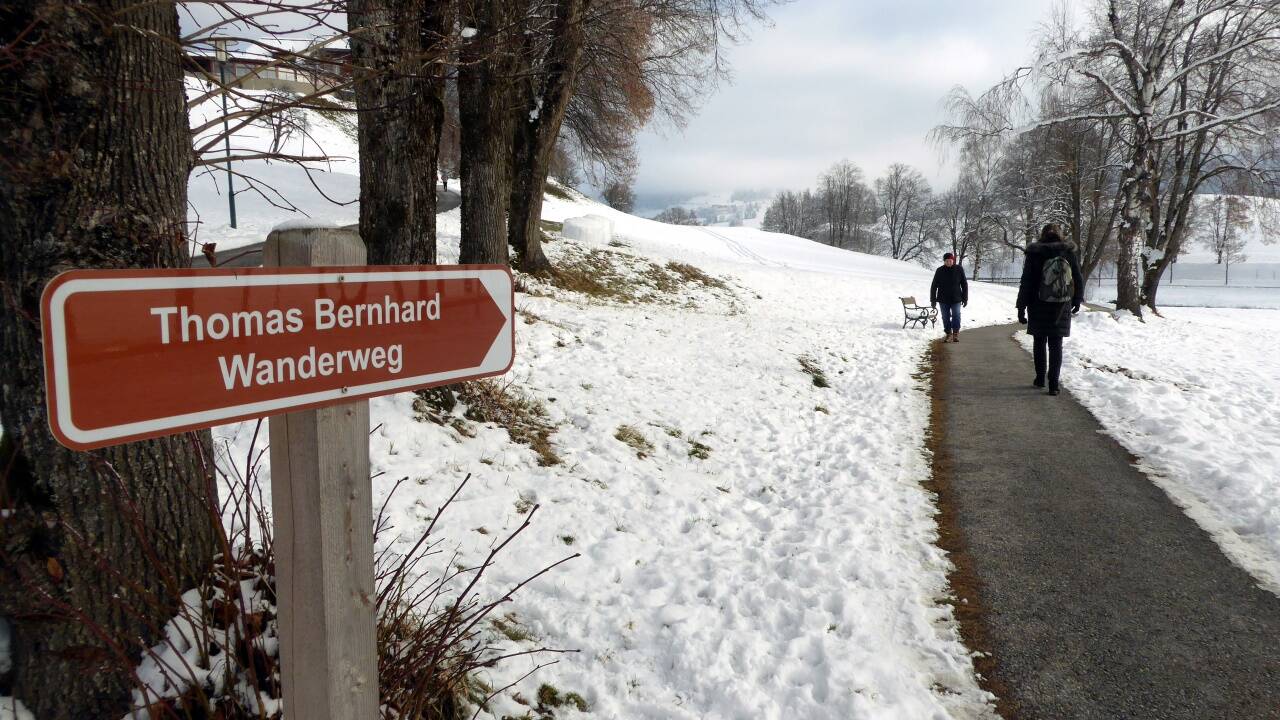 Zwischen 1949 und 1951 war Bernhard Patient der Lungenheilanstalt Grafenhof (links oben). Zwischen 1949 und 1951 war Bernhard Patient der Lungenheilanstalt Grafenhof (links oben).