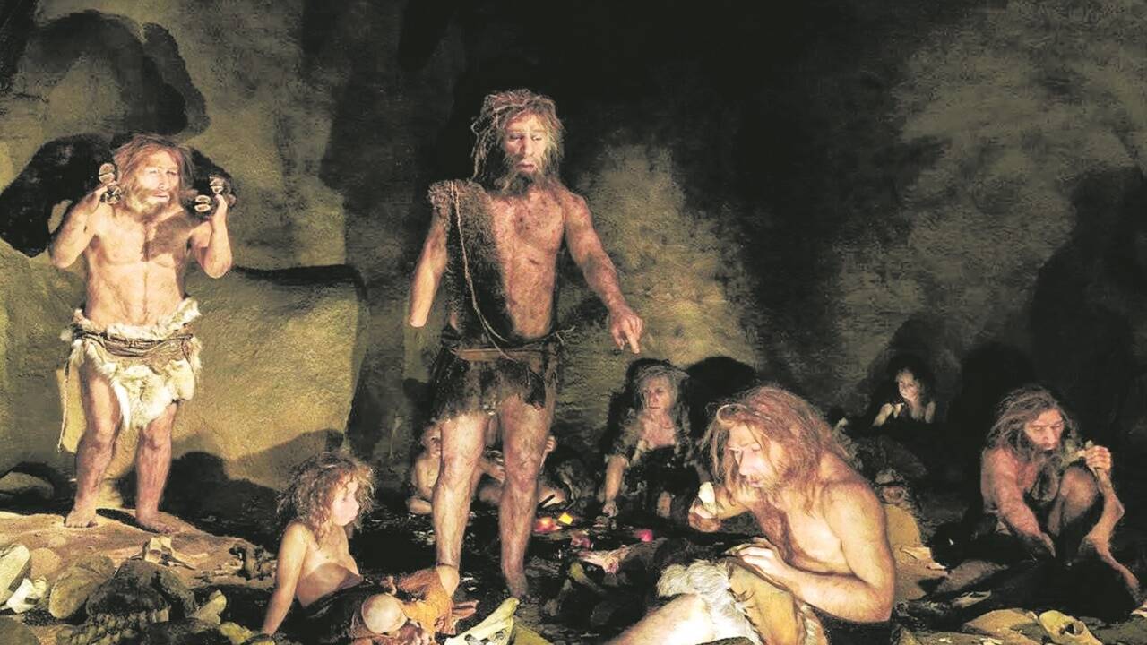 Neandertaler und moderner Mensch haben sich im Laufe der Jahrtausende mehrfach miteinander gemischt und Gene ausgetauscht.  Neandertaler und moderner Mensch haben sich im Laufe der Jahrtausende mehrfach miteinander gemischt und Gene ausgetauscht.