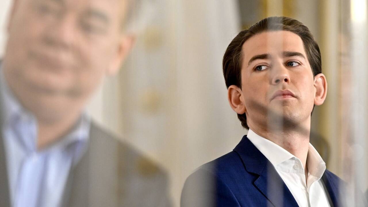 Koalitionskrise in Zeiten der Gesundheitskrise: Vizekanzler Werner Kogler, Bundeskanzler Sebastian Kurz. Koalitionskrise in Zeiten der Gesundheitskrise: Vizekanzler Werner Kogler, Bundeskanzler Sebastian Kurz.