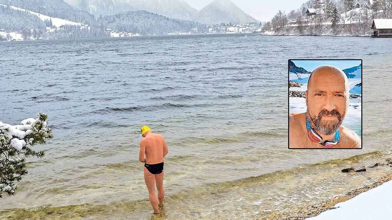 „Das Wichtigste ist, in den Körper hineinzuhören.“ Josef Köberl, Eisschwimmer. 