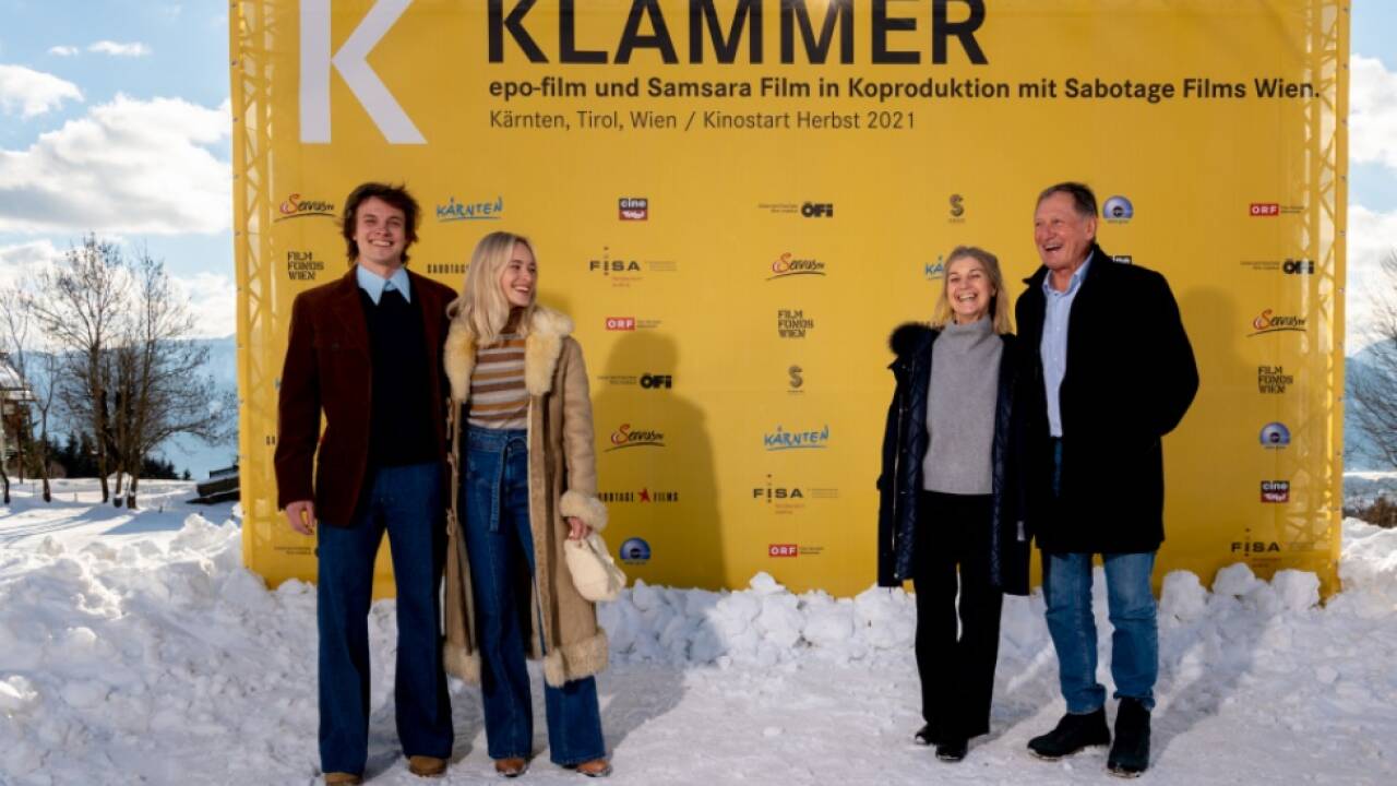 Franz Klammer (rechts) und sein Darsteller Julian Waldner (links) 