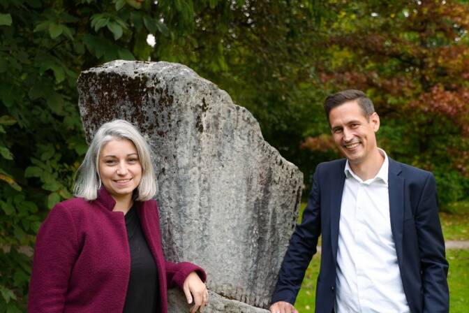 Direktor Jakob Reichenberger und Studienleiterin Lisa Maria Jindra, beide St. Virgil Salzburg. 