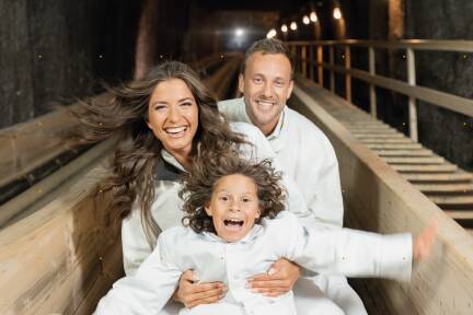 Rein ins Abenteuer Salzbergwerk. 