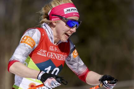 Achter Platz als Achtungserfolg: Teresa Stadlober über 30 km. 