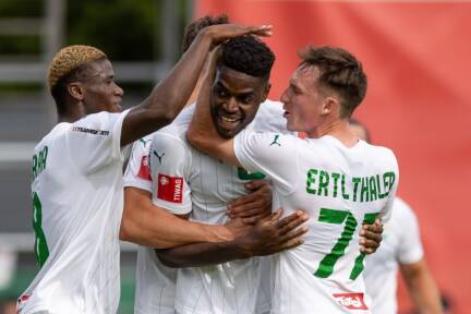 WSG Tirol jubelt über den ersten Saisonsieg 