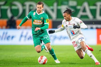 Rapid hatte gegen den WAC das Nachsehen 