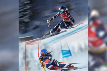 Lindsey Vonn und Mikaela Shiffrin treten bei der Teamkombination an, bilden aber kein Team.