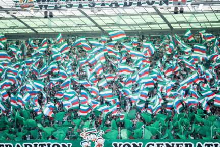 Die Rapid-Fans mussten sich mit einem 0:0 begnügen 