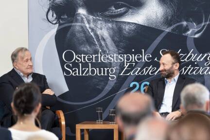 Nikolaus Bachler und Kirill Petrenko bei der Präsentation am Montag. 