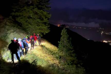 Nächtlicher Einsatz für die Bergrettung in St. Wolfgang. 