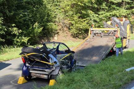 Bilder vom fordernden Einsatz der Freiwilligen Feuerwehr Krispl.  