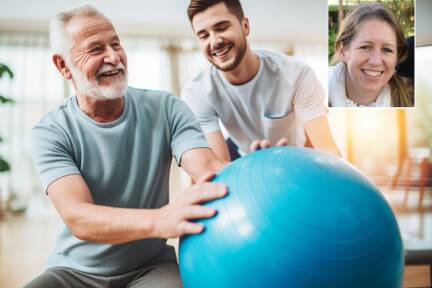 Der Vortrag 6 aus der Reihe „Meine Gesundheit“von Angela Seyss-Inquart (kleines Bild) zum Thema „Ergotherapie“ fand am 10. September 2025 im SN-Saal statt.  