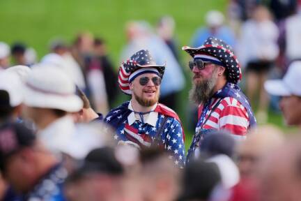 Die US-Fans bringen sich schon in Stellung. 
