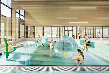 Wie das Flachgauer Hallenbad in Seekirchen aussehen soll, wissen die Bauherren schon. 